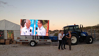 Trailer Configured Mounted Screens