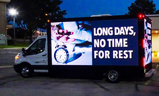 Midsize LED Billboard Trucks