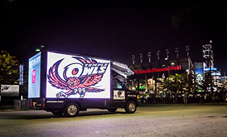 Our advantage advertising with our mobile tv trucks