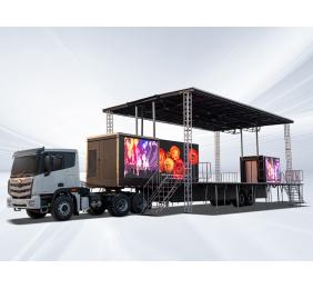 The 15.8m mobile performance stage truck: a mobile performance feast