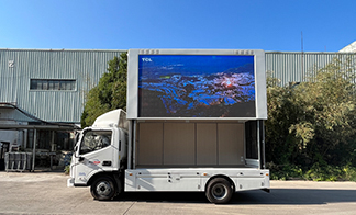 How does LED advertising truck boost brand exposure?