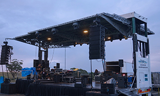 Fold-Out Container Stage Trucks for Rapid Event Setup