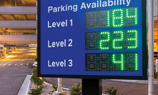 Mobile LED Signs for Parking Guidance and Control