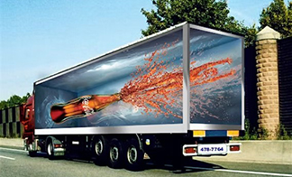 Energy-Efficient LED Billboard Trucks with Remote Control System