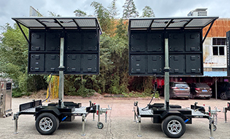 Solar-powered LED trailer: 24/7 advertising freedom without external power