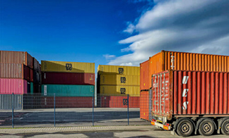Low-Emission Zones Stage Container Truck	