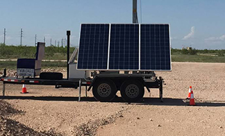 Solar-Assisted Power for Quiet-Zone Trailer Mounted Screen